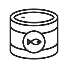 Canned Food Icon vector image. Suitable for mobile apps, web apps and print media