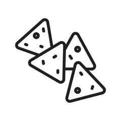 Nachos Icon vector image. Suitable for mobile apps, web apps and print media