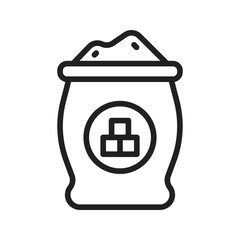 Sugar bag Icon vector image. Suitable for mobile apps, web apps and print media
