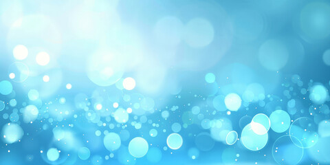 Bright bokeh lights in soft blue and white hues creating a fresh and airy atmosphere with shimmering orbs and gentle focus
