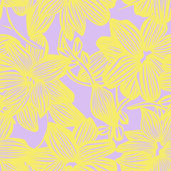 Pastels Botanical Floral Seamless Pattern Design