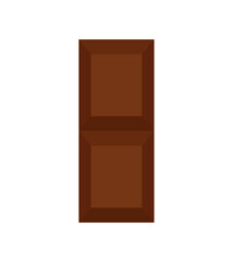 Chocolate Bar Pieces Icon Vector Illustration