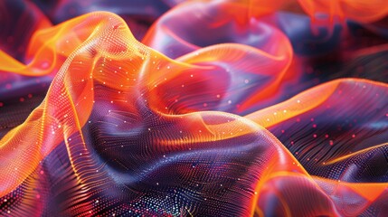 Obraz premium glitch textiles pattern