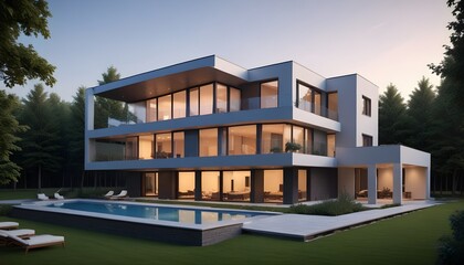 Fototapeta premium modern building in the city