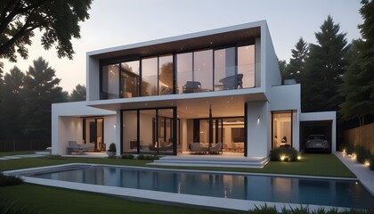 luxury home with a balcony