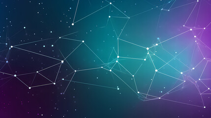 Modern scientific background with hexagons lines vector image