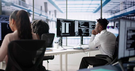 Naklejka premium Agile Pair Programming And Extreme Coding