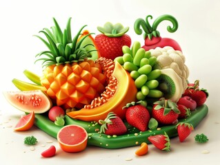 Fruit and Vegetable Sculpting  Creating intricate sculptures for events and competitions