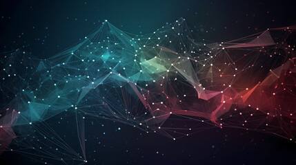 Modern scientific background with hexagons lines vector image