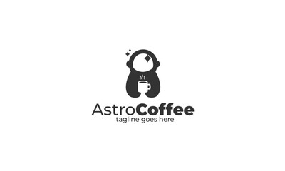 Astro Coffee Logo Design for Cafe