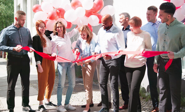 Cutting Ribbon Tape Ceremony