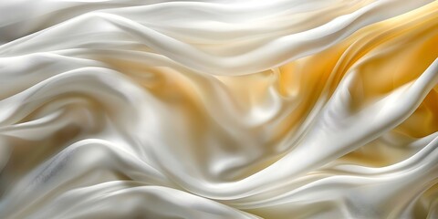 Obraz premium Elegant waves resembling flowing silk: A luxurious sight. Concept Luxurious Photography, Flowing Silks, Elegant Waves, Glamorous Portraits, Lush Textures