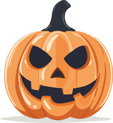 Scary Halloween pumpkin face