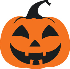 Scary Halloween pumpkin face