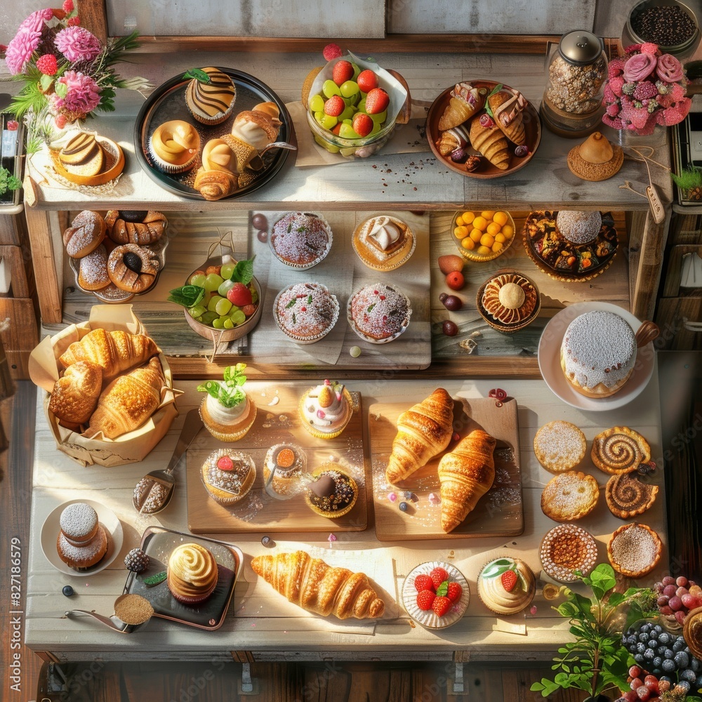 Fototapete illustrate a charming packaging design using a mix of cg 3d elements