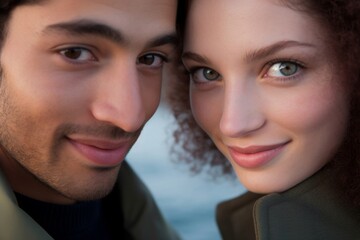Close up of a young couple