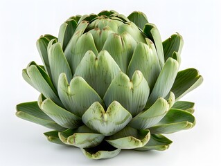Close-up of Fresh Green Artichoke