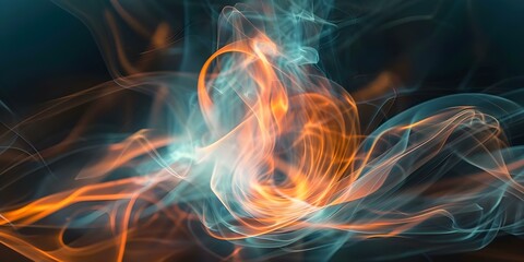 Obraz premium Ignition: Macro Shot of a Wooden Match Creating Flames on Dark Backdrop. Concept Macro Photography, Wooden Match, Flames, Dark Background, Ignition