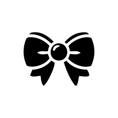 Obraz premium bow silhouette vector Decorative elements for gifts and cards simple design