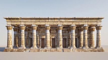Stately Building With Columns