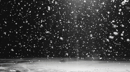 Snowfall snowing snow overlay texture black background