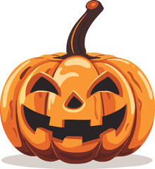 Scary Halloween pumpkin face