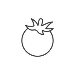 Tomato icon set. Tomato vegetable vector symbol in tomato plant sign.