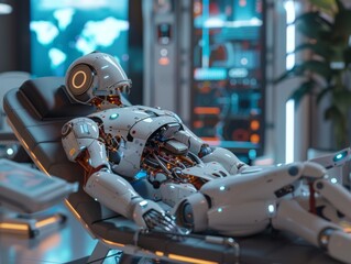 Fototapeta premium Learning Analytics AI tracking progress and providing insights for improvement