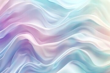 Obraz premium Abstract background with soft pastel waves gradient colors for designing apps or products