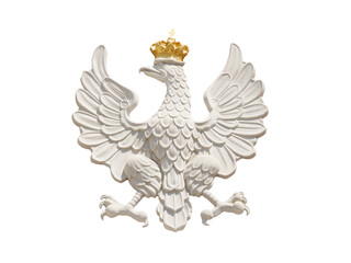 Polish Eagle symbol isolated on white background