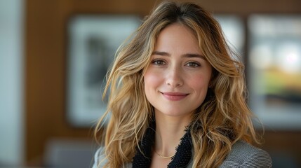 portrait of a cheerful businesswoman