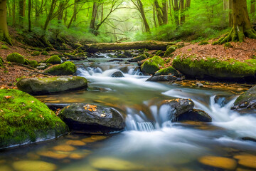 stream in the forest