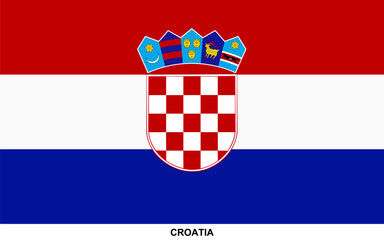 Fototapeta premium Flag of CROATIA, CROATIA national flag