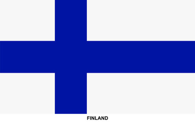 Obraz premium Flag of FINLAND, FINLAND national flag