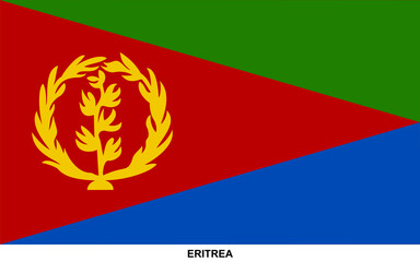 Obraz premium Flag of ERITREA, ERITREA national flag