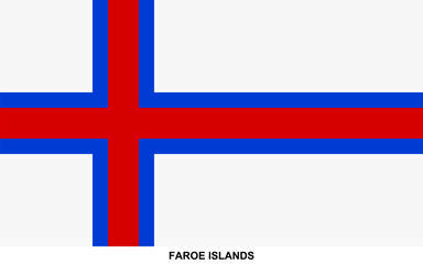 Obraz premium Flag of FAROE ISLANDS, FAROE ISLANDS national flag