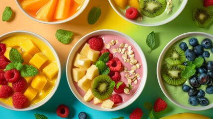 Smoothie Bowls  Colorful and nutritious smoothie bowls made with fruits and vegetables