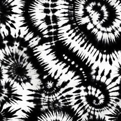 white and black tie dye seamless pattern
