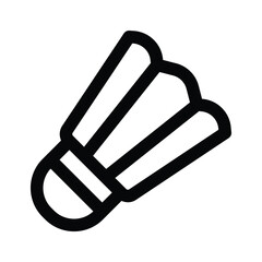 Trendy icon of shuttlecock, badminton shuttlecock vector design