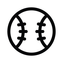 Icon of baseball in modern design style, pixel perfect vector