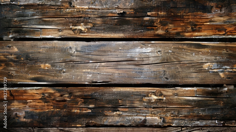 Wall mural Background of aged wooden texture