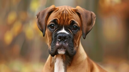 Isolated portrait of a cute brown bulldog dog
