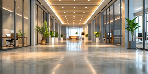 Sleek sanitized office setting promoting productivity in hygienic surroundings. Concept Office Environment, Hygiene Protocols, Productivity Tips, Sanitized Workspace