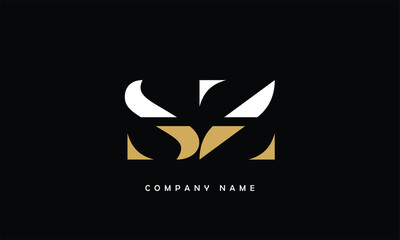SZ, ZS, S, Z Abstract Letters Logo Monogram