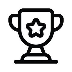 Take a look at this creative icon of sports trophy, easy to use vector