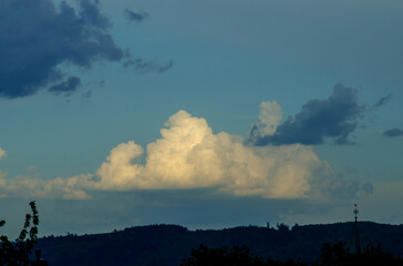 Landscape of a house and sky in Germany