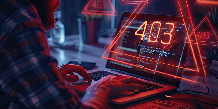 403 Error Code on Computer Screen