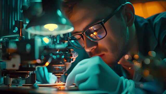 in a medical parts factory medical graphic designer