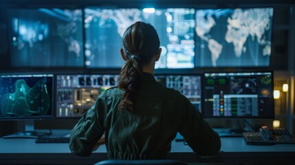 The Command Center with Monitors