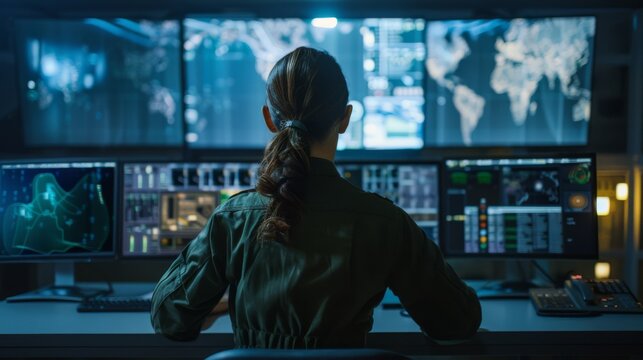 The Command Center with Monitors